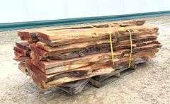 Rough sawn live edge cedar lumber up to 9' long