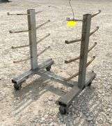 32" long rolling material rack