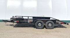 1986 STRL 16' flatbed utility trailer