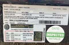 Unused 2024 Liberty 16' flatbed utility trailer