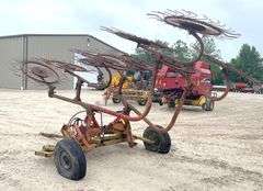 10-wheel V hay rake