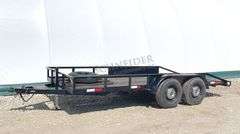 1986 STRL 16' flatbed utility trailer