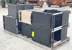 6 rolling utility carts, 5 plastic & 1 steel