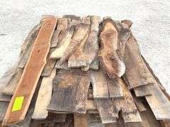 Group of rough sawn lumber, some live edge up to 12' long