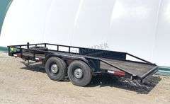 1986 STRL 16' flatbed utility trailer