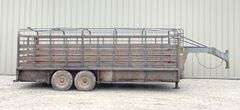 1992 Coose 20' gooseneck stock trailer