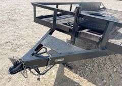 1986 STRL 16' flatbed utility trailer