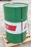 Unused 55 gallon drum of Castrol Hyspin spindle oil