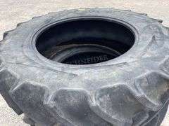 Pair of 18.4-38 tractor tires