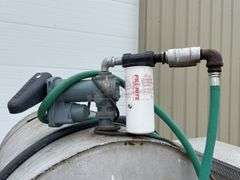 2013 12' homemade utility trailer w/ fuel tank & toolbox