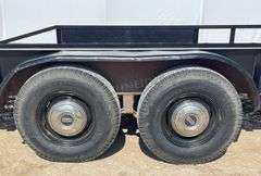1986 STRL 16' flatbed utility trailer