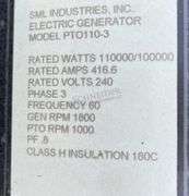Volt Master 11,000 watt PTO generator on trailer