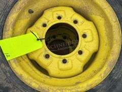 Pair of 16" 16-ply tires on 8-lug JD rims