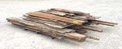 Group of rough sawn lumber, some live edge up to 12' long
