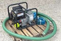 Unused Red Lion 2" gas water pump w/ hoses