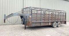 1992 Coose 20' gooseneck stock trailer