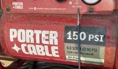 Porter Cable 4.5 gallon portable air compressor w/ hoses
