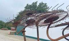 10-wheel V hay rake