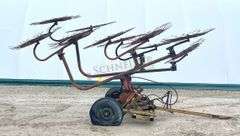 10-wheel V hay rake
