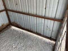 6'x8' steel skid mounted livestock shelter