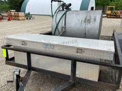 2013 12' homemade utility trailer w/ fuel tank & toolbox