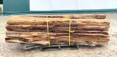 Rough sawn live edge cedar lumber up to 9' long