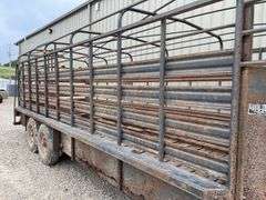 1992 Coose 20' gooseneck stock trailer