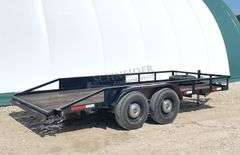 1986 STRL 16' flatbed utility trailer