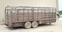 1992 Coose 20' gooseneck stock trailer