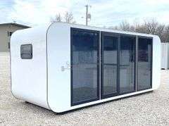 Unused 7.5'x20’ portable cabin w/ restroom