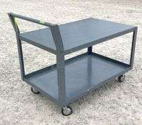 30"x4' rolling steel utility cart