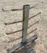 32" long rolling material rack
