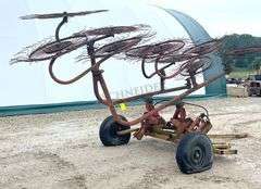 10-wheel V hay rake