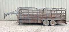 1992 Coose 20' gooseneck stock trailer