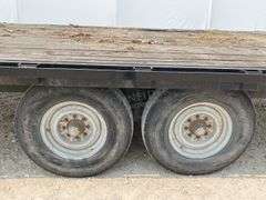 1992 Homemade 24' gooseneck flatbed trailer