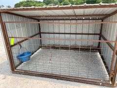6'x8' steel skid mounted livestock shelter