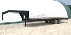 1992 Homemade 24' gooseneck flatbed trailer