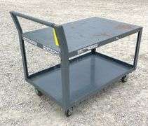 30"x4' rolling steel utility cart