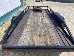 1986 STRL 16' flatbed utility trailer