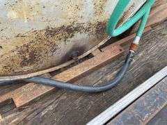 2013 12' homemade utility trailer w/ fuel tank & toolbox