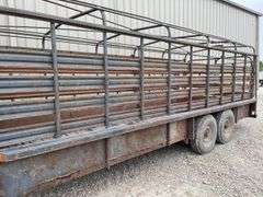 1992 Coose 20' gooseneck stock trailer