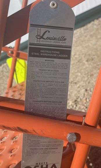 Louisville 78" rolling steel utility stairs