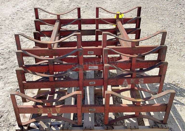 8- Meco barrel stacking racks