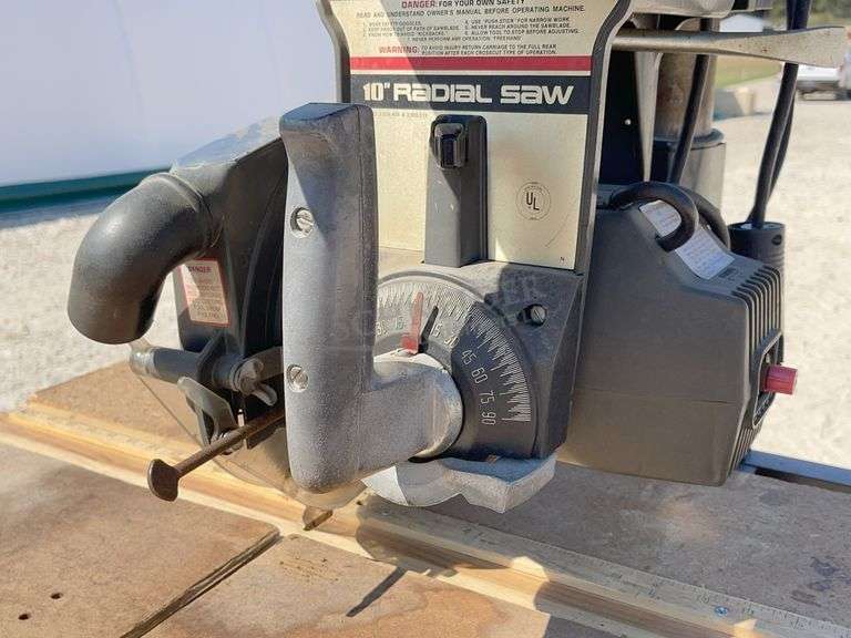Craftsman 10" radial arm saw on stand