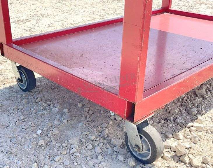 3'x5' HD steel rolling work cart