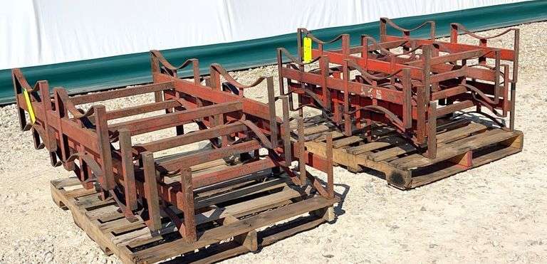 8- Meco barrel stacking racks