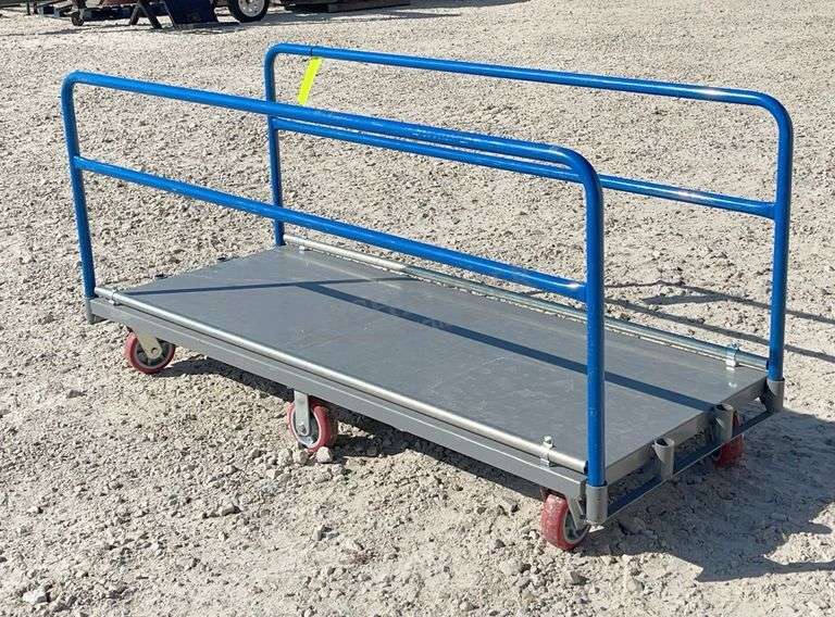 30"x6' rolling steel flatbed cart