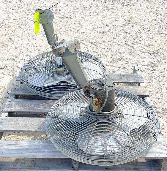 2- 24" 110 volt shop fans