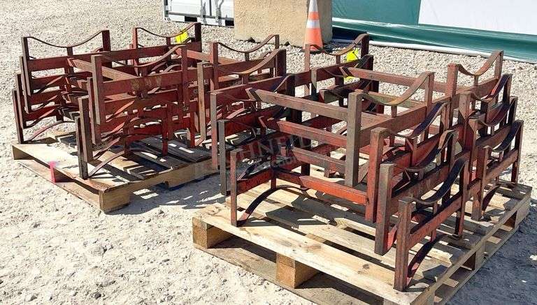 8- Meco barrel stacking racks