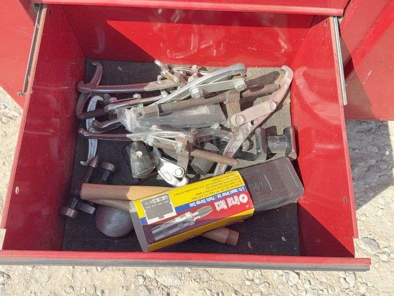 Waterloo 54" wide workbench full of tools